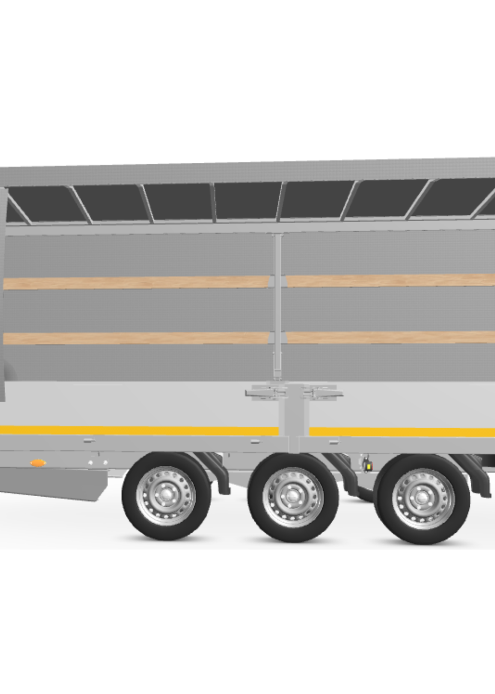 Eduard Complete Eduard huif met schuifzeil - doek en stellage - 506x220 cm - diverse hoogtes en kleuren beschikbaar
