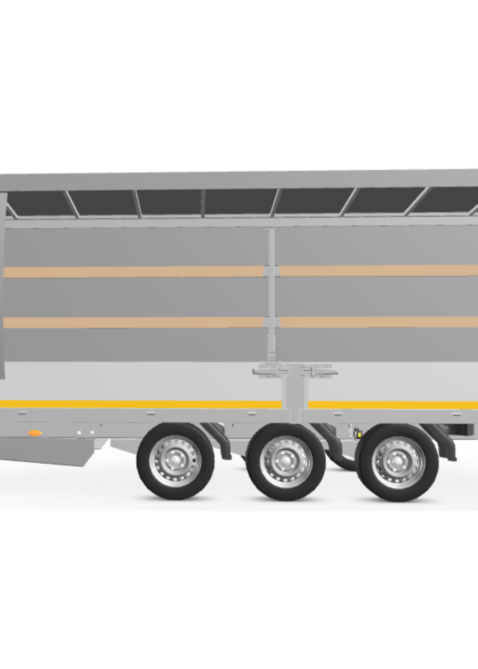 Eduard Complete Eduard huif met schuifzeil - doek en stellage - 556x200 cm - diverse hoogtes en kleuren beschikbaar