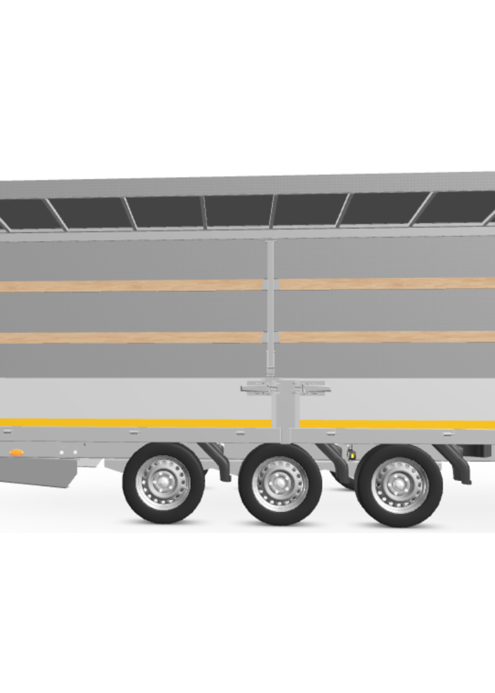 Eduard Complete Eduard huif met schuifzeil - doek en stellage - 556x220 cm - diverse hoogtes en kleuren beschikbaar