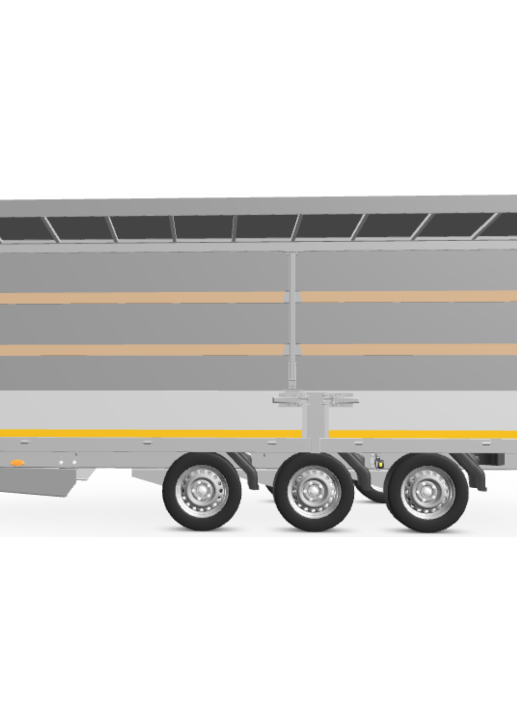 Eduard Complete Eduard huif met schuifzeil - doek en stellage - 606x200 cm - diverse hoogtes en kleuren beschikbaar