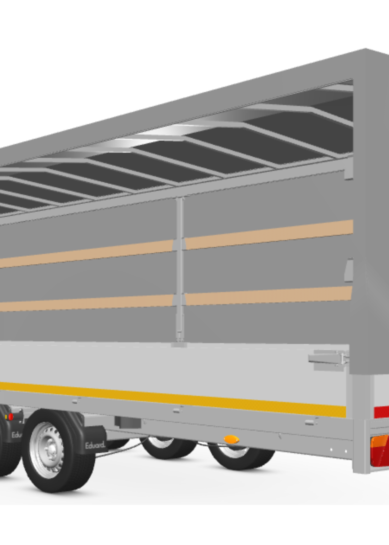 Eduard Complete Eduard huif met schuifzeil - doek en stellage - 606x200 cm - diverse hoogtes en kleuren beschikbaar