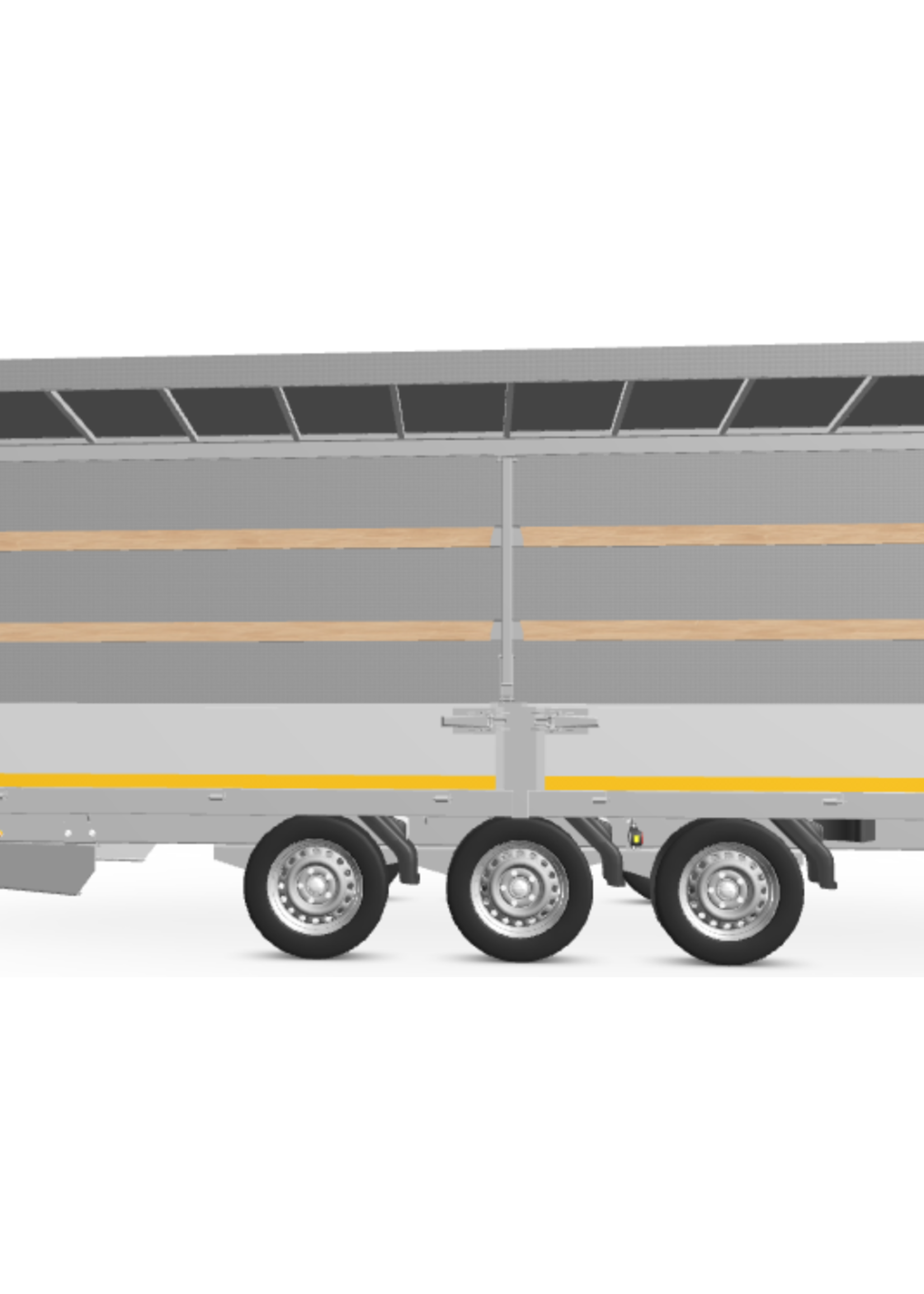 Eduard Complete Eduard huif met schuifzeil - doek en stellage - 606x220 cm - diverse hoogtes en kleuren beschikbaar