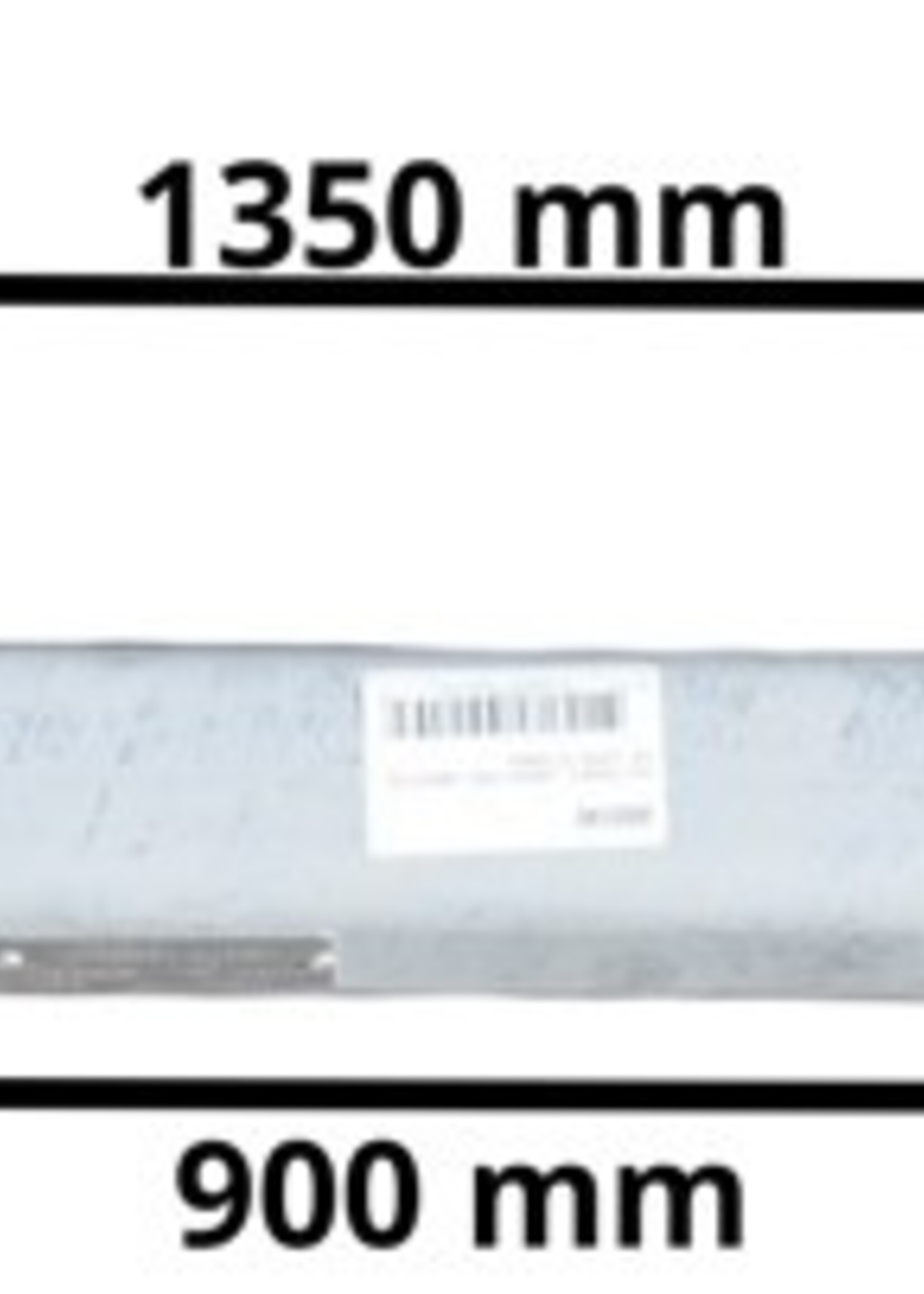 Cantonal Ongeremde torsie as - padmaat 900 mm - flensmaat 1350 mm - 750 kg - 4x100