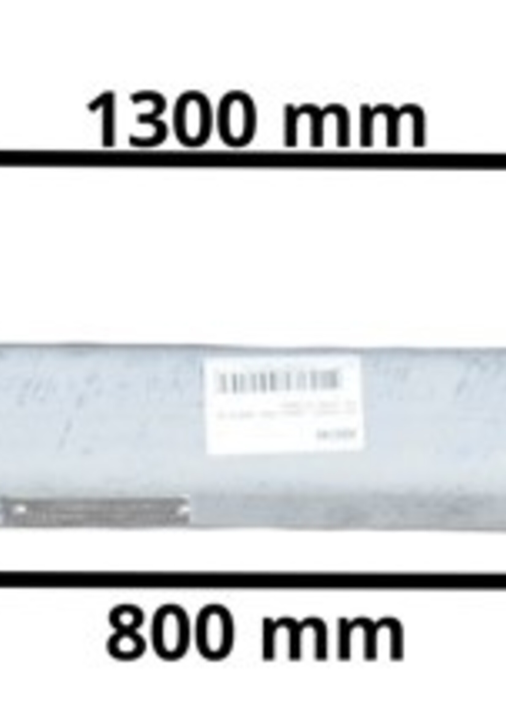 Cantonal Ongeremde torsie as - padmaat 800 mm - flensmaat 1300 mm - 750 kg - 4x100