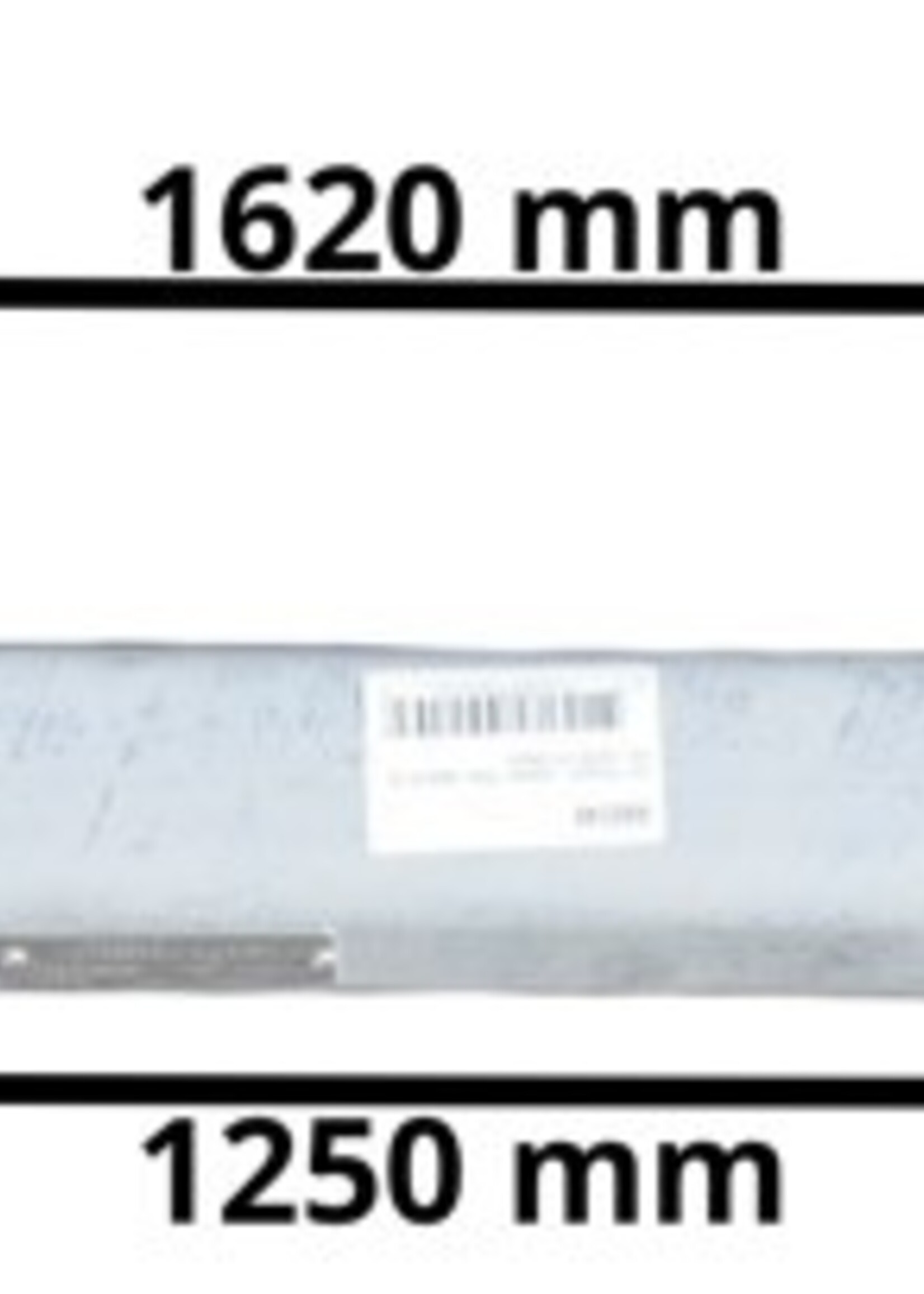 Cantonal Ongeremde torsie as - padmaat 1250 mm - flensmaat 1620 mm - 750 kg - 4x100