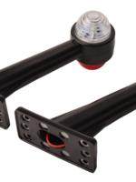Cantonal Breedtelichten links en rechts - Rood/Wit - 2 stuks - LED