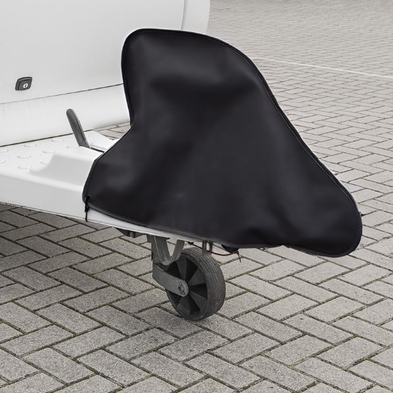 Zwarte disselhoes 87x55 cm - PU materiaal - inclusief elastiek