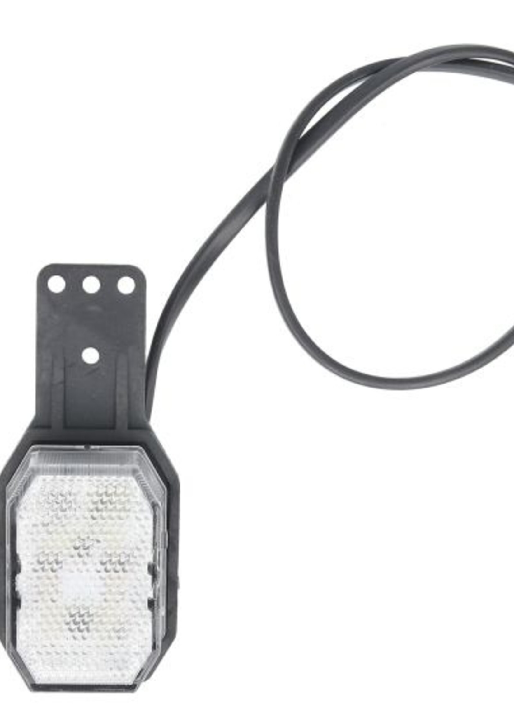 Aspock Aspock Flexipoint LED breedtelicht rechts - rood / wit op kleine rubber houder met 0,5m kabel