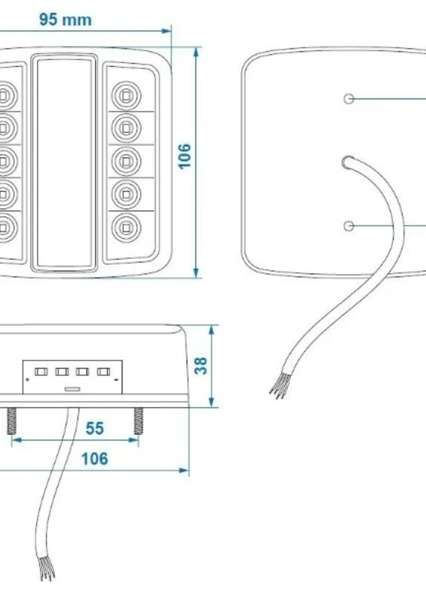 Cantonal LED verlichtingsset klein - 13 polig -  kies de gewenste hoofdkabel