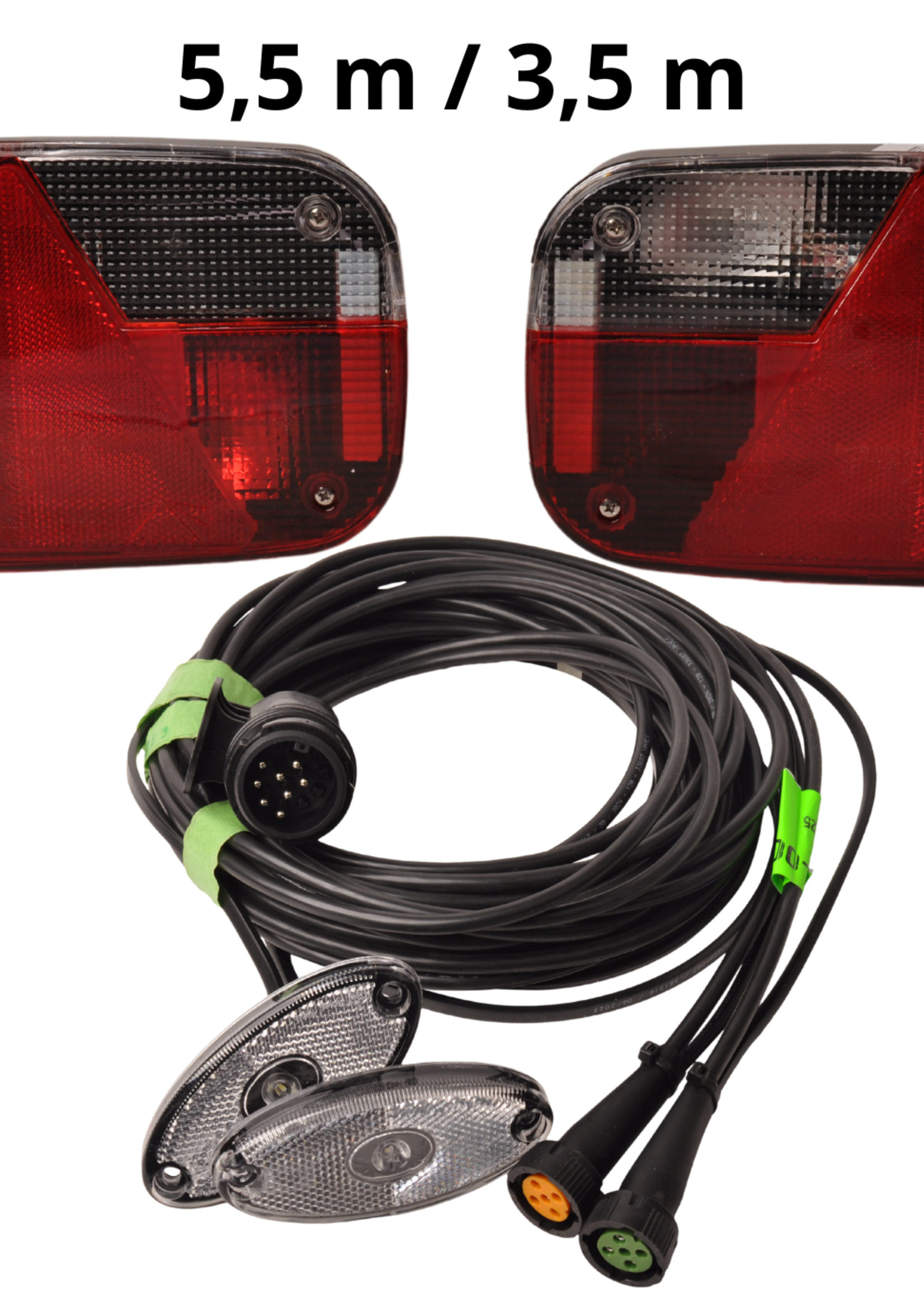 Aspock Aspock Multipoint 3 verlichtingsset - 13 polig - inclusief markeringsverlichting - kies de gewenste hoofdkabel