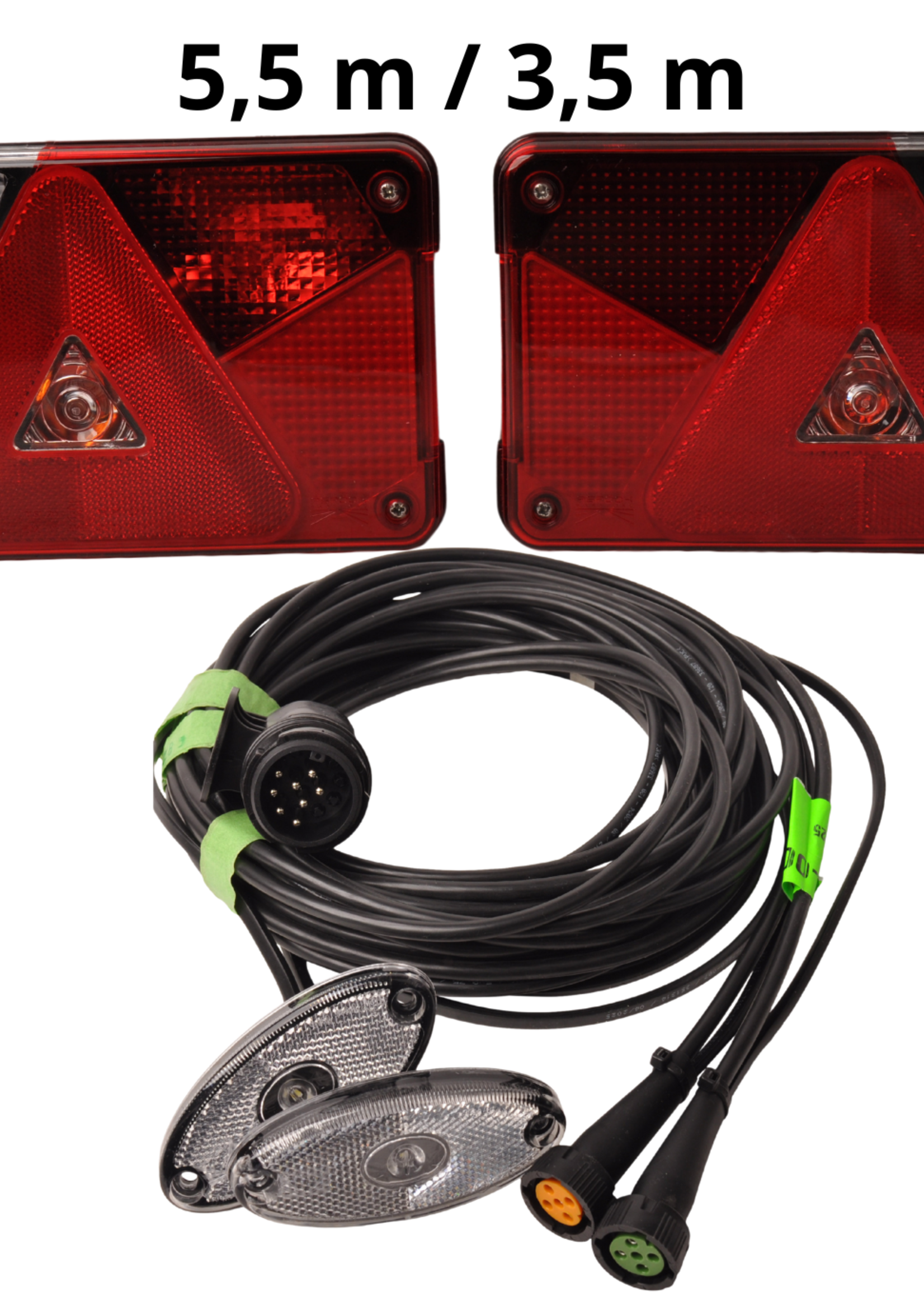 Aspock Aspock Multipoint 5 verlichtingsset - 13 polig - inclusief markeringsverlichting - kies de gewenste hoofdkabel