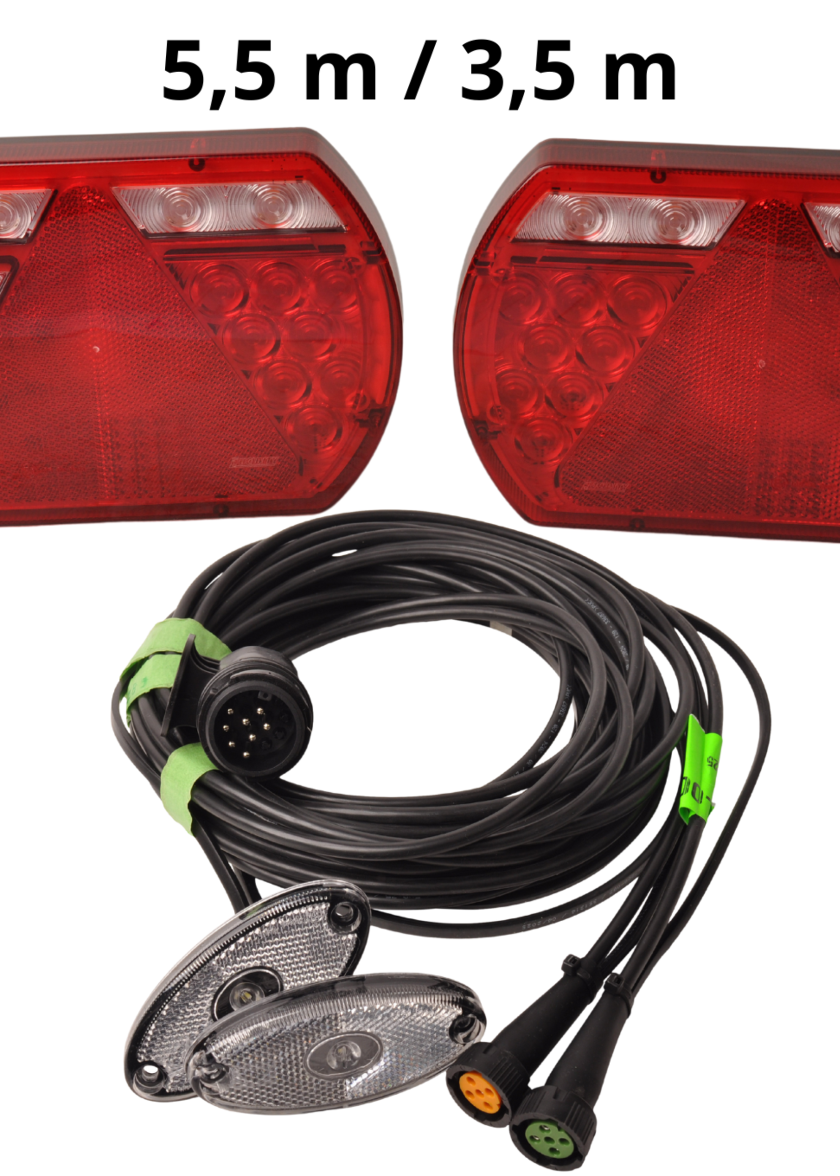 Cantonal LED set Lucidity  - 13 polig - inclusief voor markeringsverlichting & ingebouwde weerstanden -  kies de gewenste hoofdkabel