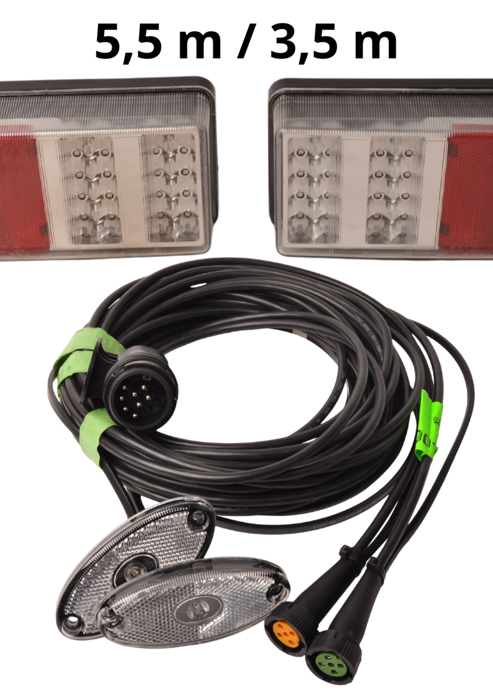 Aspock Led set  - 13 polig - inclusief voorgemonteerde markeringsverlichting - kies de gewenste hoofdkabel