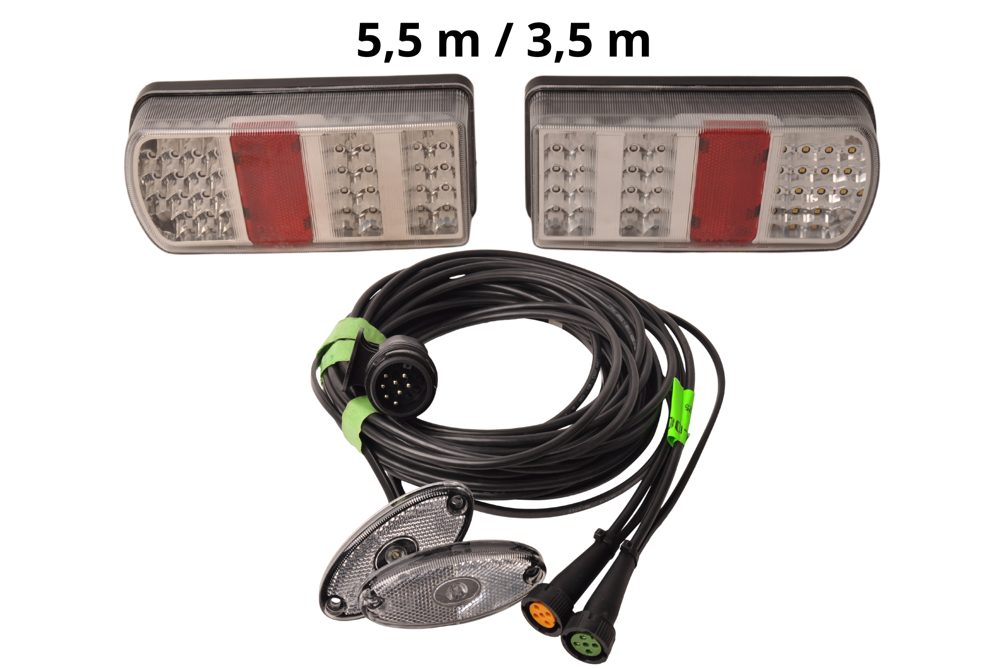 Led set - 13 polig - inclusief voorgemonteerde markeringsverlichting - kies de gewenste hoofdkabel