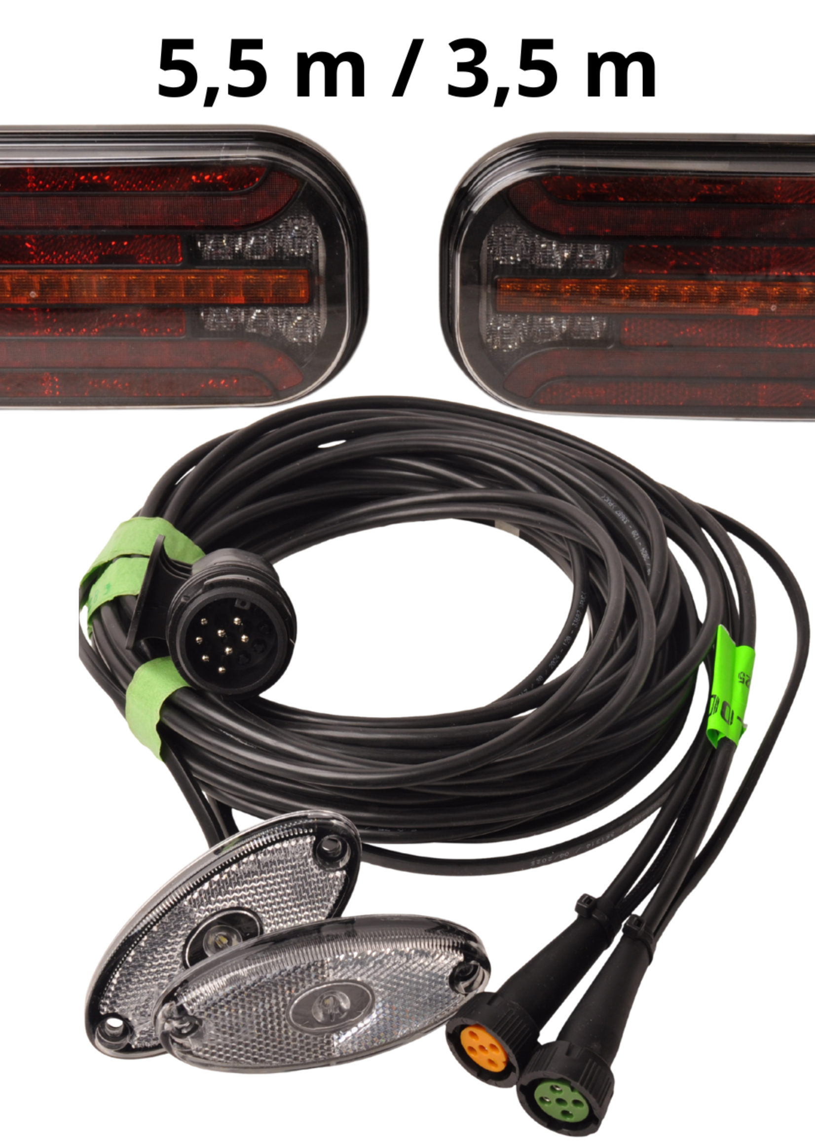 Cantonal Fristom FT-230 - LED verlichtingsset met breedteverlichting - 13 polig- inclusief dynamische richtingaanwijzers - kies de gewenste hoofdkabel
