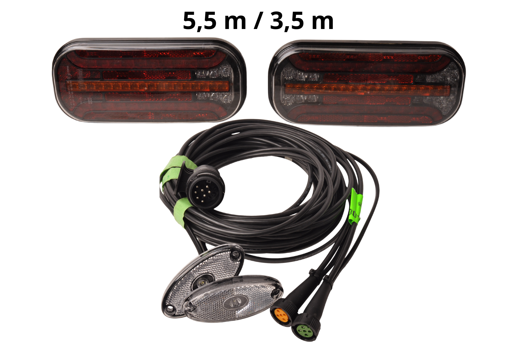 Fristom FT-230 - LED verlichtingsset met breedteverlichting - 13 polig- inclusief dynamische richtingaanwijzers - kies de gewenste hoofdkabel
