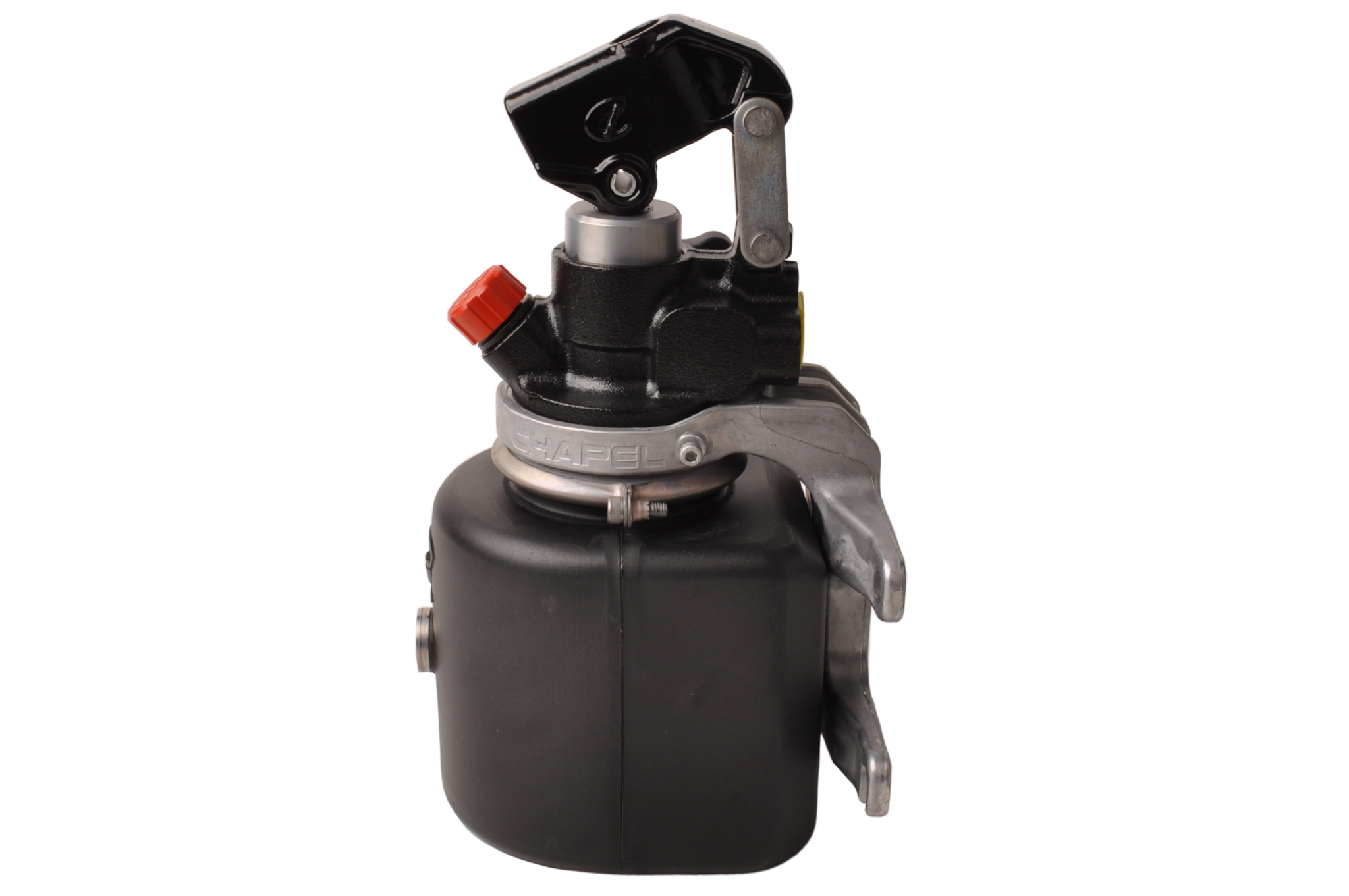 Handpomp - verzinkt - 2 liter reservoir voor kipper