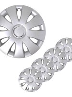 Cantonal Wieldoppenset van 4 Stuks voor 13 Inch velgen - silver