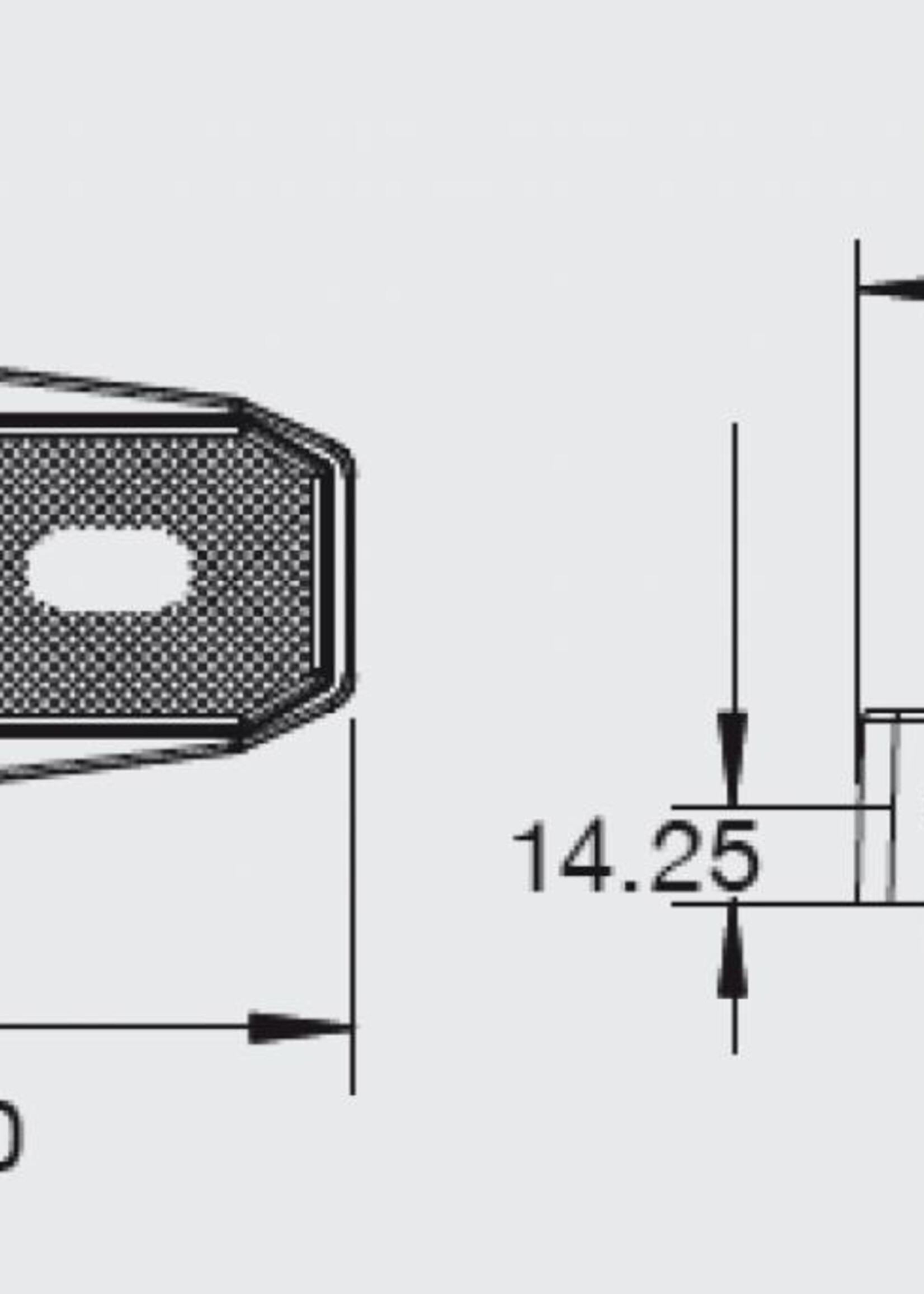 Aspock Aspock Flexipoint - wit - LED - 100 cm platte kabel - op houder
