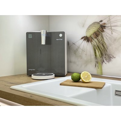 Aqualiving Spring-Time H2 Premium - Wit, Front carbon zilver