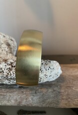 MIEQ Messing armband rond gesmeed 19 cm breed