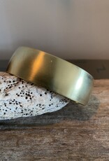 MIEQ Messing armband rond gesmeed 19 cm breed