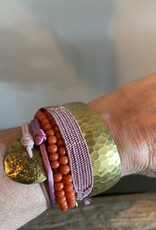 MIEQ Gehamerde messing armband