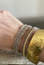 MIEQ Gehamerde messing armband