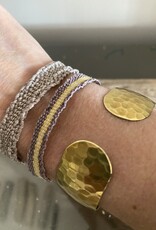 MIEQ Gehamerde messing armband
