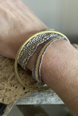 MIEQ Organisch gevormde messing armband