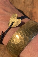 MIEQ Love You armband met messing hart