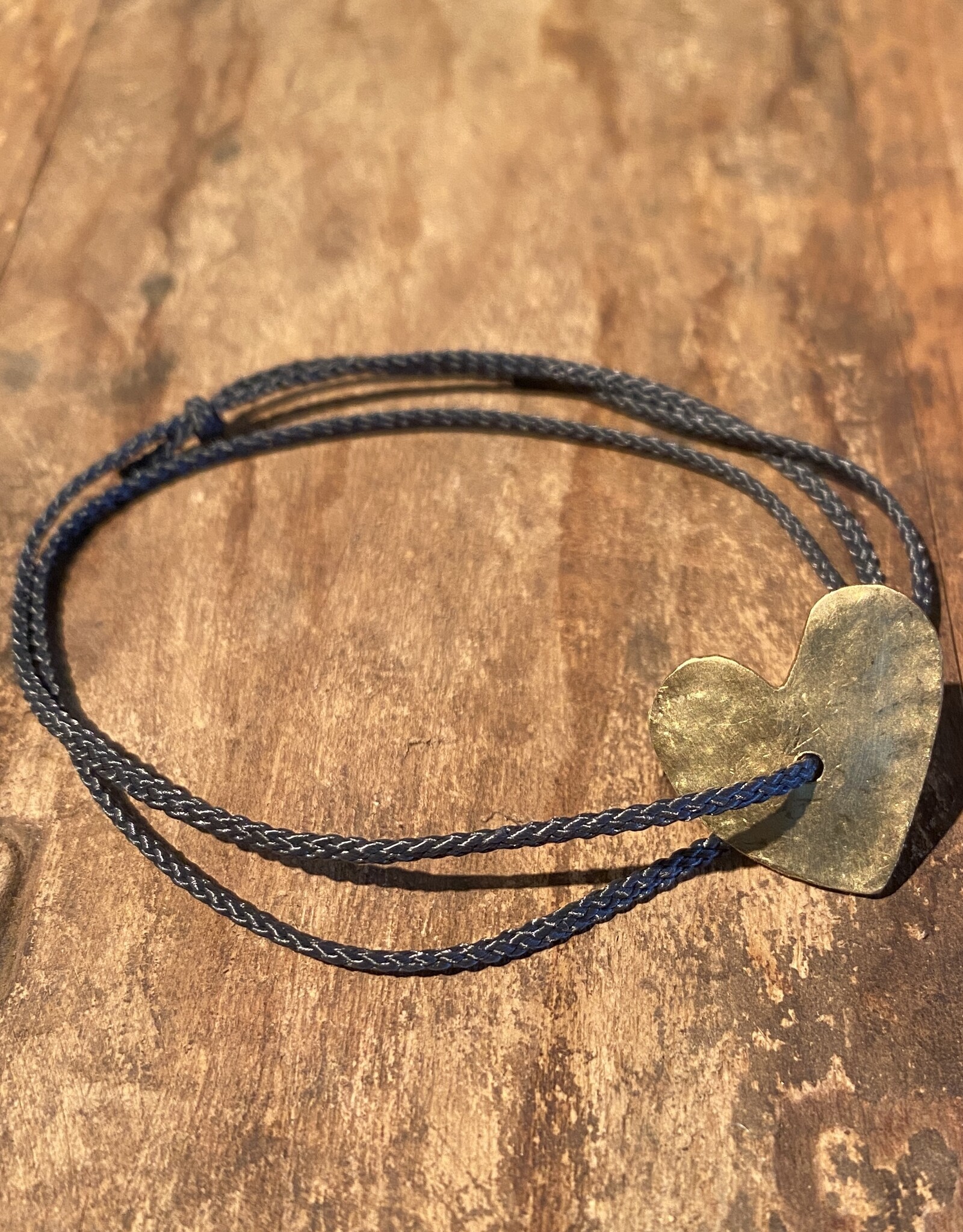 MIEQ Love You armband met messing hart