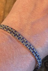 MIEQ Never Enough blauw/goud gemêleerd