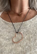 MIEQ Ketting Open Your Hart Koper
