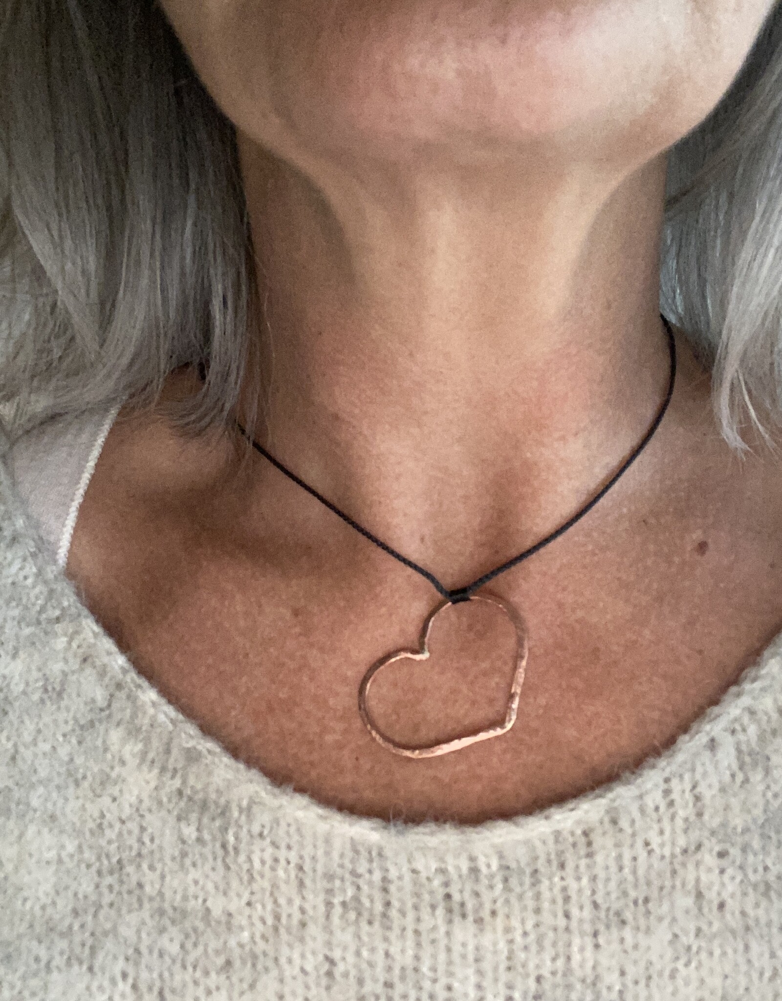 MIEQ Ketting Open Your Hart Koper