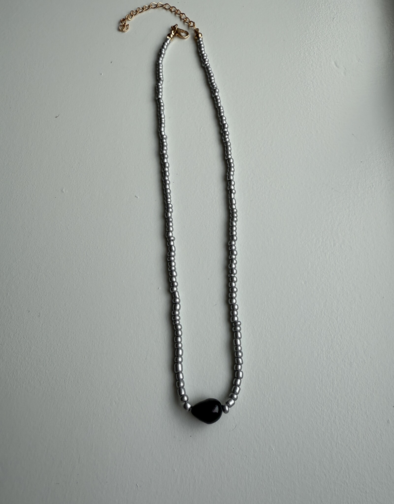 MIEQ Kralenketting MIEQ black pearl