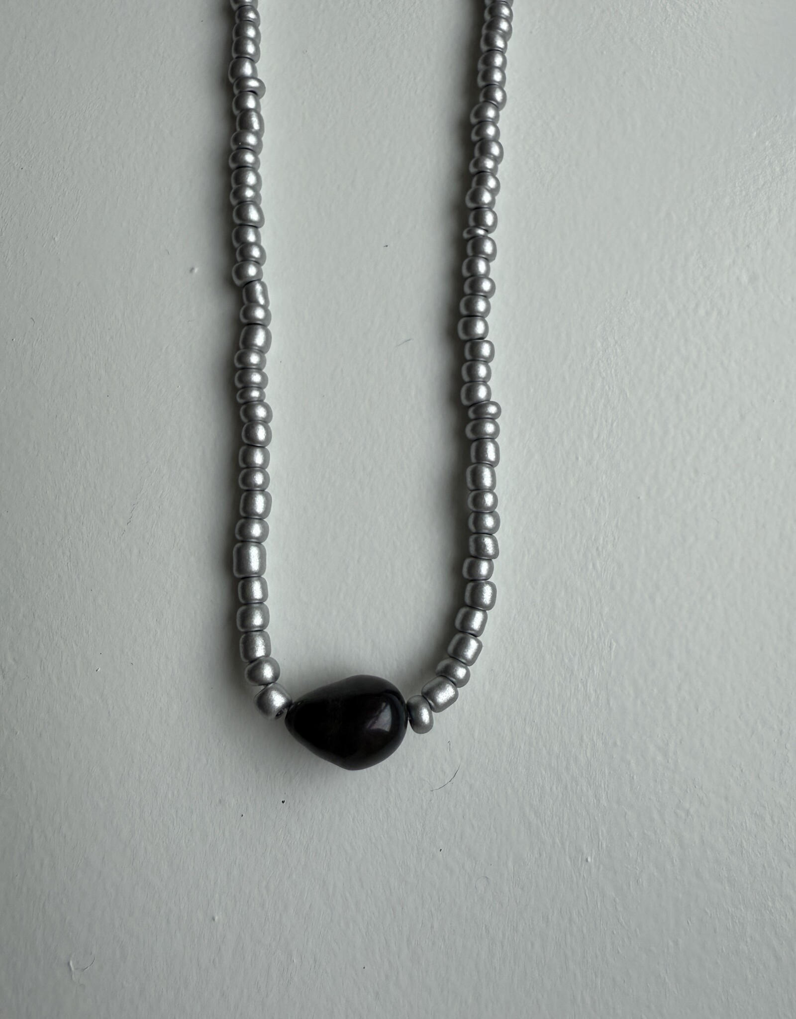 MIEQ Kralenketting MIEQ black pearl