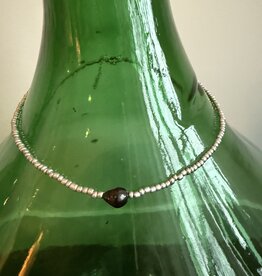 MIEQ kralenketting MIEQ black pearl