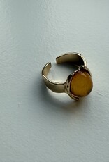 MIEQ Ring met steen a la citrine