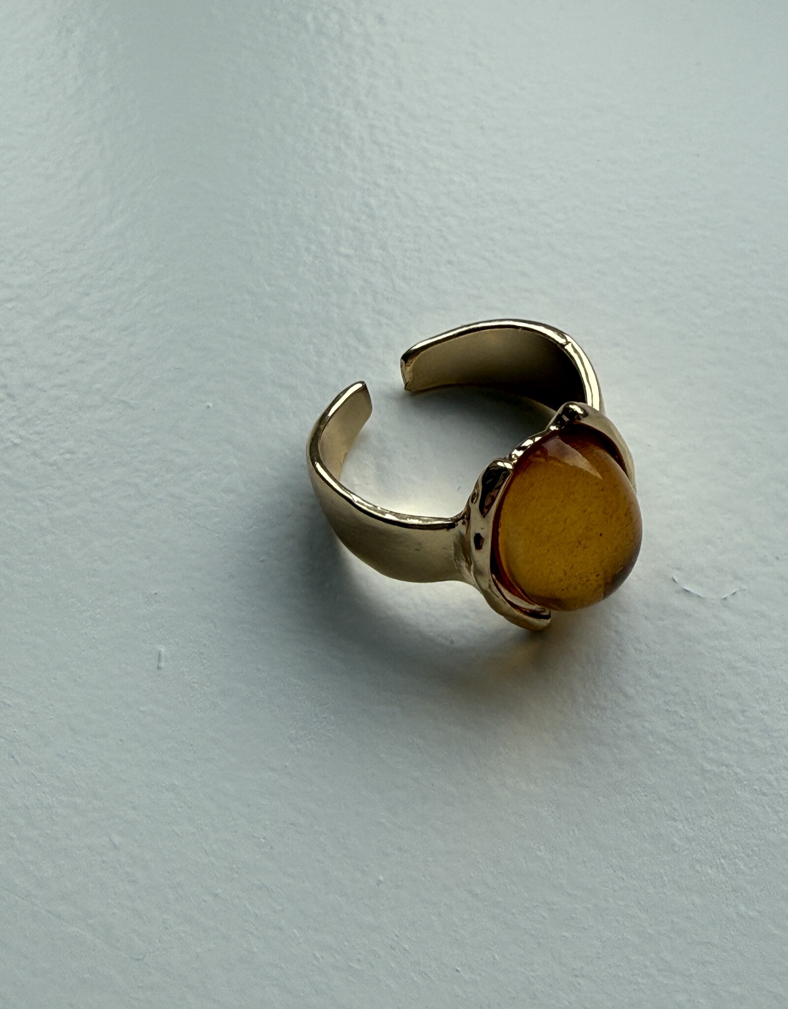 MIEQ Ring met steen a la citrine