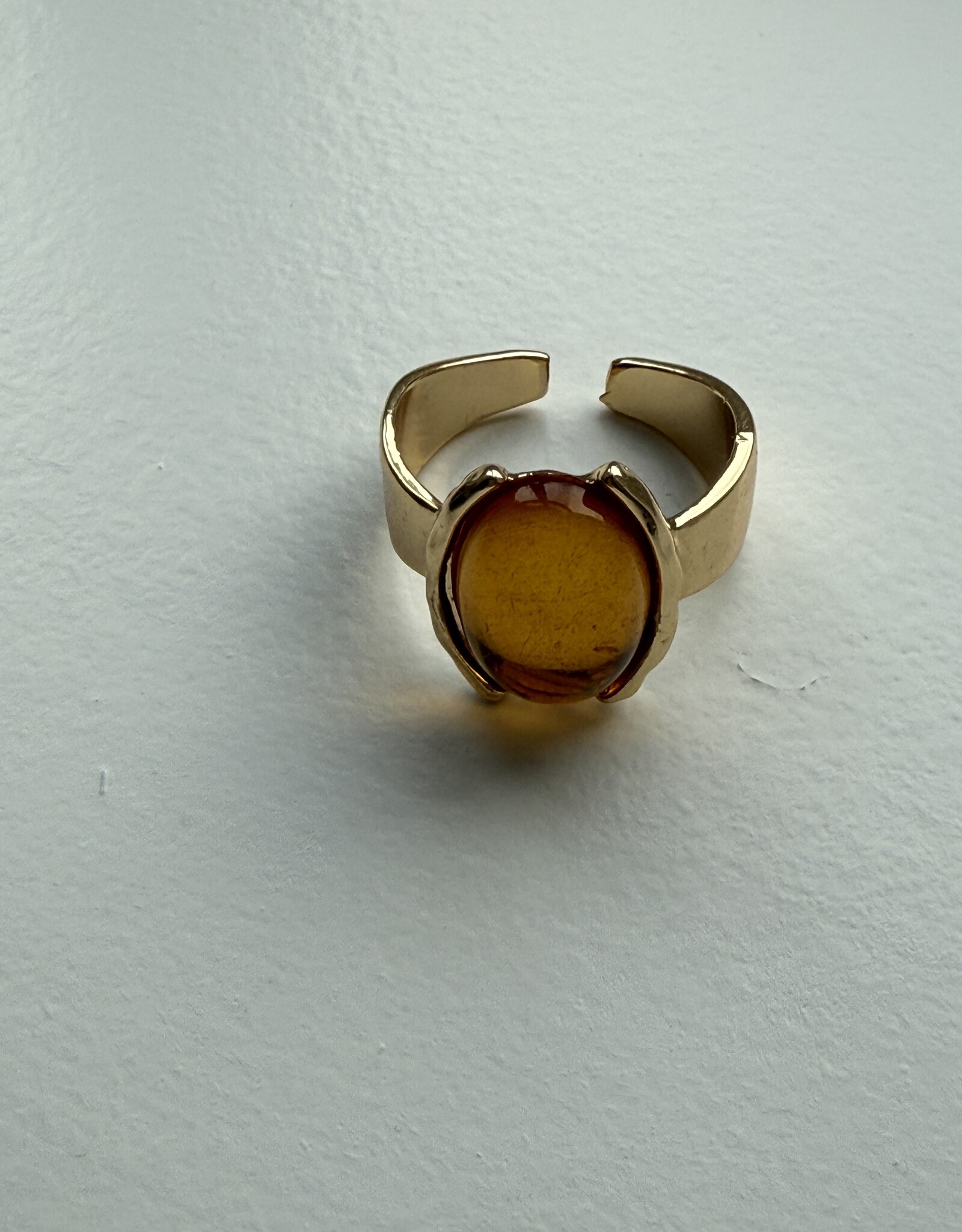 MIEQ Ring met steen a la citrine