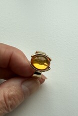 MIEQ Ring met steen a la citrine