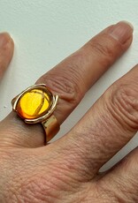 MIEQ Ring met steen a la citrine