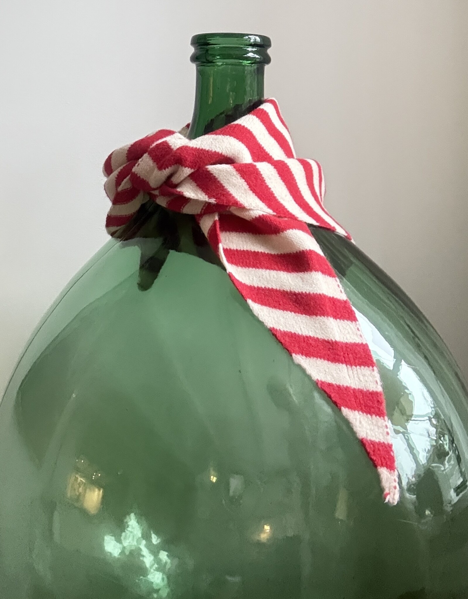 MIEQ Triangel sjaaltje MIEQ rood/wit gestreept