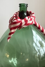 MIEQ Triangel sjaaltje MIEQ rood/wit gestreept