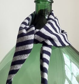 MIEQ Sjaaltje MIEQ streepje grijs/blauw