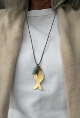 MIEQ Ketting vis aan paracord ketting