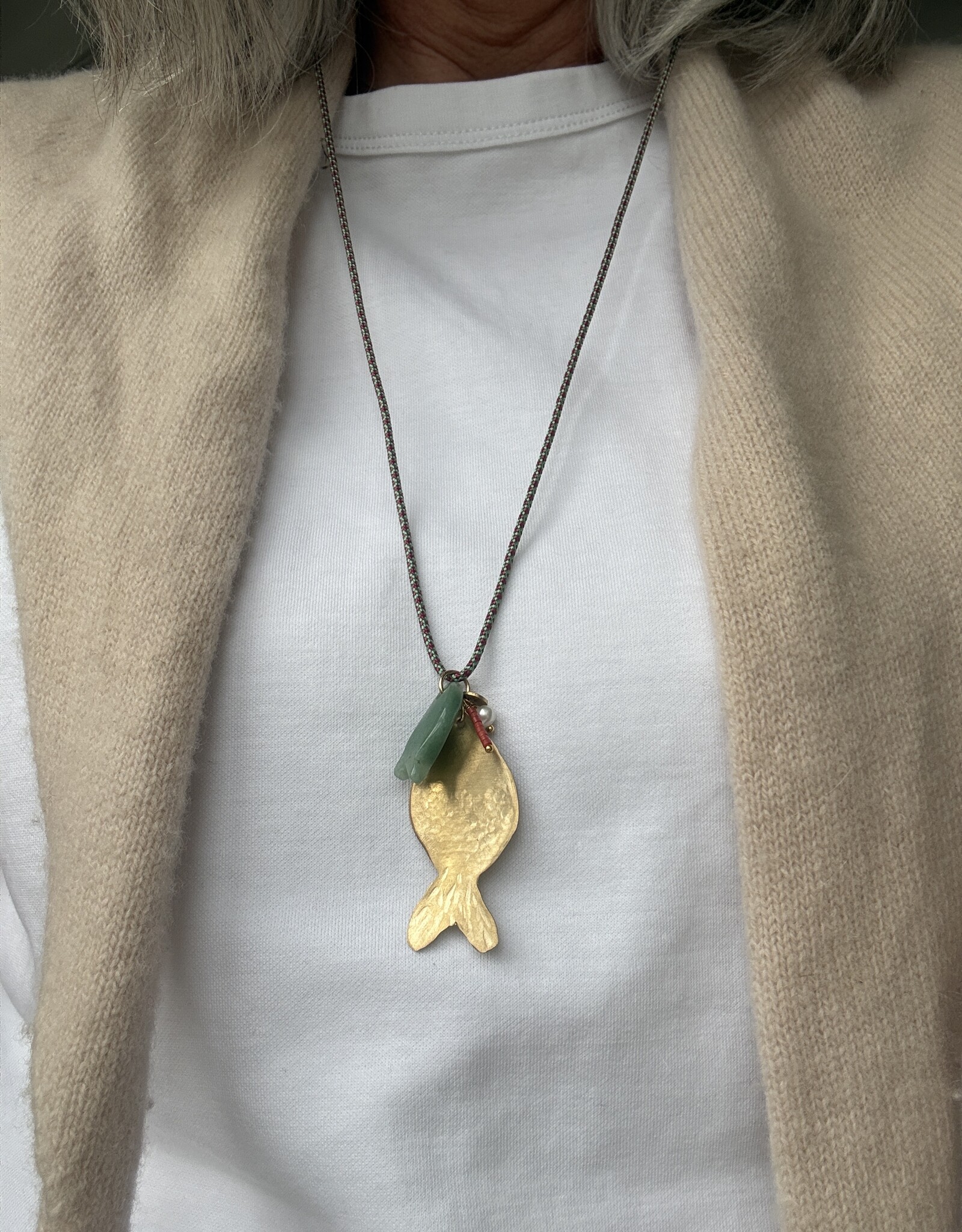 MIEQ Ketting vis aan paracord ketting