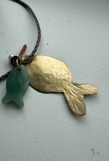 MIEQ Ketting vis aan paracord ketting