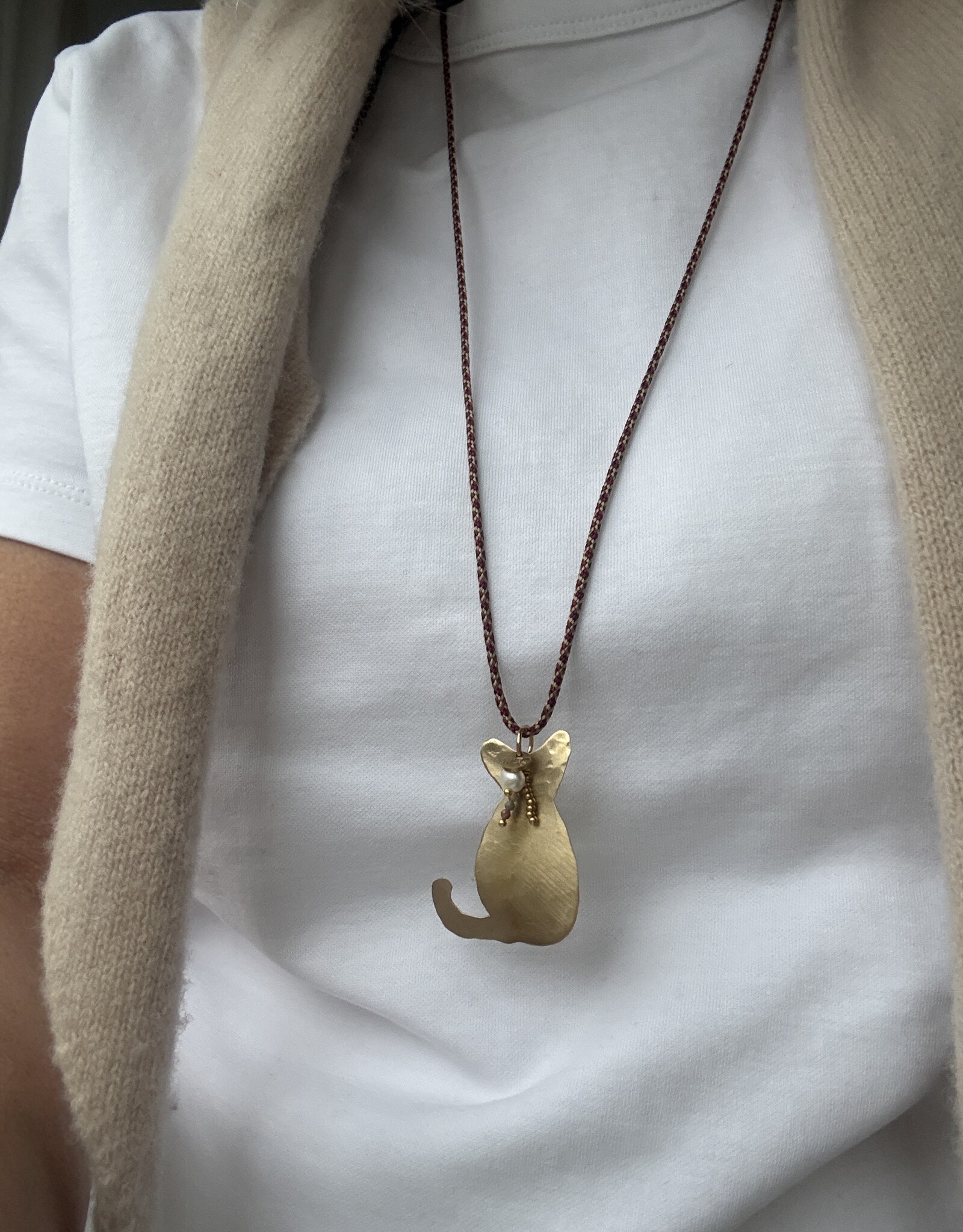 MIEQ Ketting poesje mauw